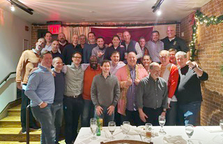 Brothers gather in NYC for the annual holiday dinner. Thanks to Jack Gonzelez ’91 and Phil Gonzalez ’02 for hosting!