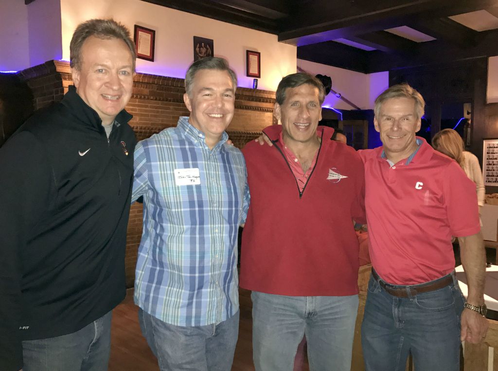 Jaan Janes '85, John TenHagen '86, Jim Spaller '86 and Mark Wolcott '83.