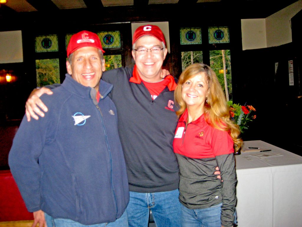 Jim Spaller '86, John TenHagen '86, and Kelly TenHagen '86.