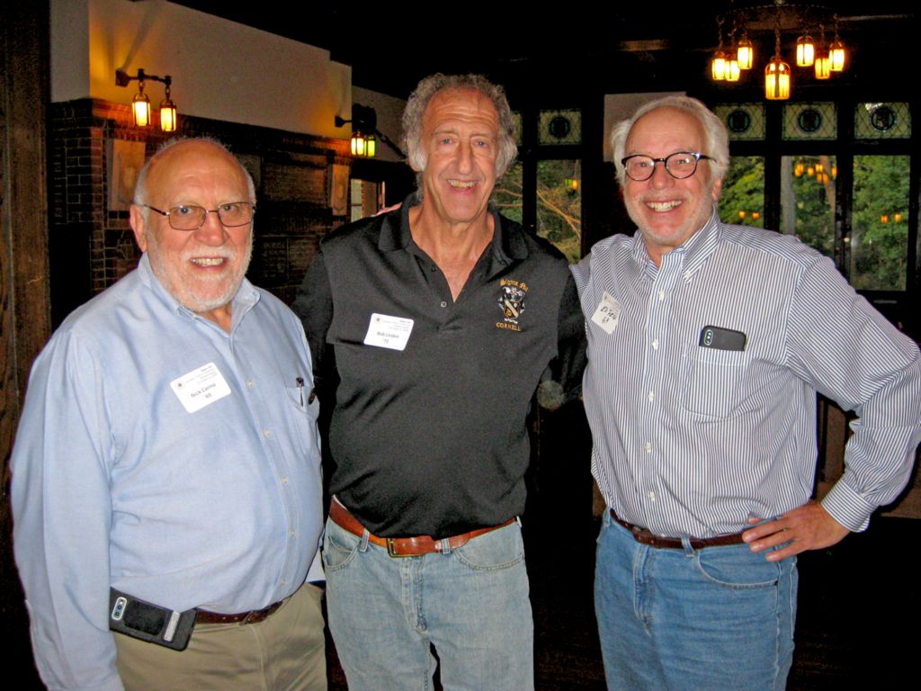 Nick Carino '69, Bob Linden '71, and Ed Reiss '69.