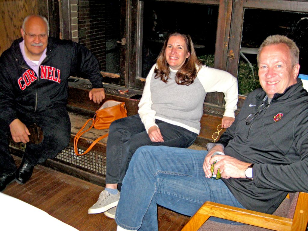 Rich Ellenbogen '78, Maryann Ellenbogen, and Jaan Janes '85.