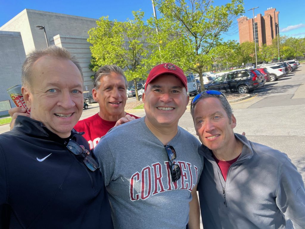 Jaan Janes '85, Jim Spaller '86, Jose Davila '87 and Zach Shulman '87