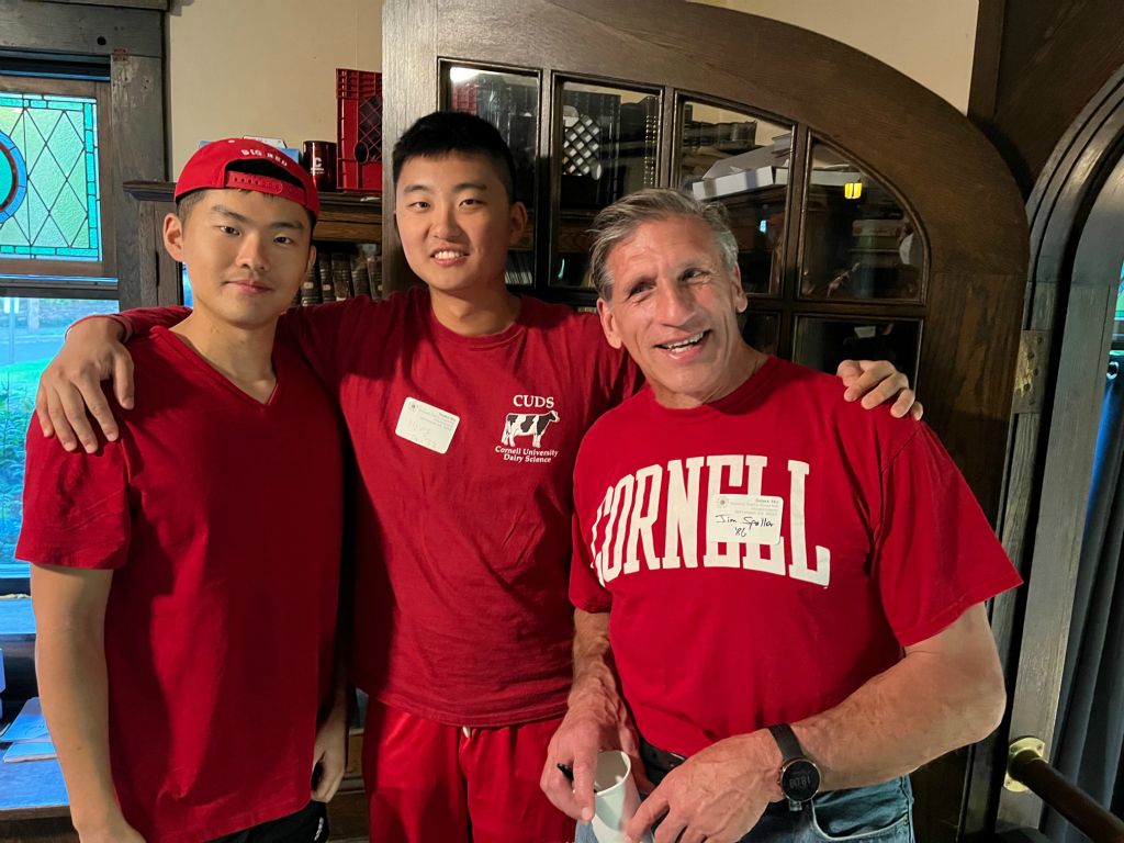 Chul Ahn '25, Hyung Ahn '22 and Jim Spaller '86