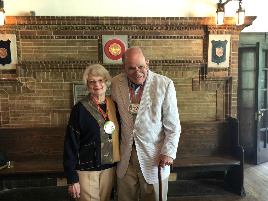 65th Reunion for Charlie Parker '57, with Mary Hoeltzel.